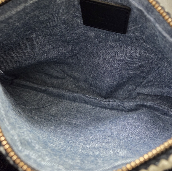 EXCELLENT CLARE V PETIT MOYEN MESSENGER BAG - CHECKER CROCHET - Picture 6 of 7